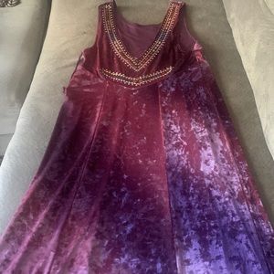 Free People Velvet maxi dress